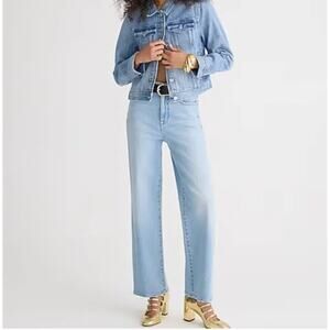 J. CREW Slim Wide Leg Jean in Ella Wash Sz 31 {3S14}